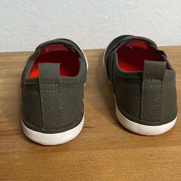 Cat & Jack Toddler boy Camo Green Black Slip On Shoes Casual Size 10 10T - Picture 6 of 8